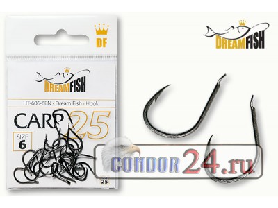 Крючки Dream Fish Carp 606-BN, уп. 25 шт.
